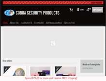 Tablet Screenshot of cobrasecurityproducts.com